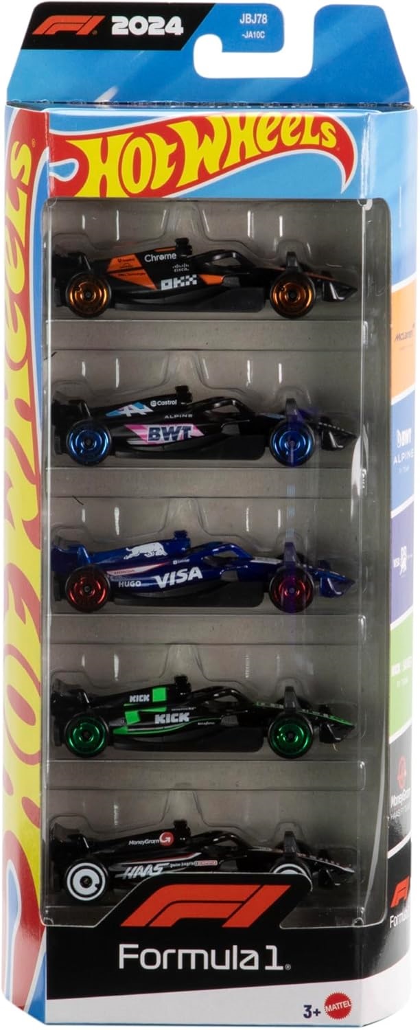 5-dielna sada Hot Wheels, English Racing Collection, mierka 1:64 1806